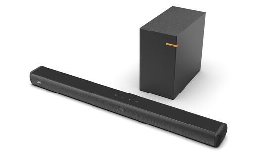 Ein guter Preis. Home Theater ABS Wireless Smart TV Soundbar 2.1 mit Subwoofer USB Flash Drive Karaoke Online
