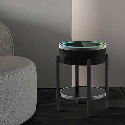 42cm OEM RGB Light Wireless Phone Charging Side Coffee Table Speakers With Bluetooth Touching Screen