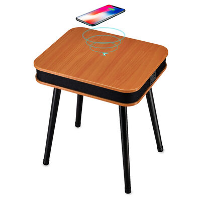 Good price High Quality Multifunctional Speaker Square Coffee Desk with Wireless Charging Table Bluetooth Speakers Smart auido products online