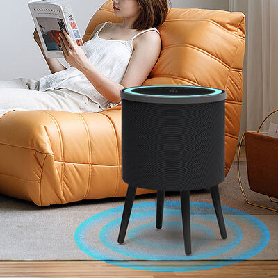 quality Bedside Table Wireless Charging Bluetooth Speaker Touch Control  LED RGB Changing color lights Smart Furniture factory