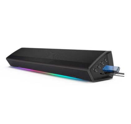 quality RGB LED light Wireless SoundBar with USB Music Player portable audio with High Volume for PC Laptop factory