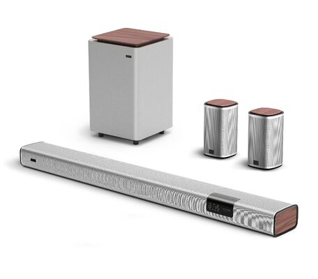 Good price 4.1-channel Soundbar with wireless two surround cabinet big Subwoofer, RMS 200W, Bluetooth 5.3, Home Theater System Satellite Soundbar online