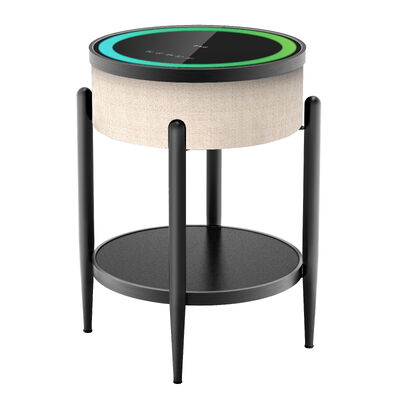 Good price Modern Smart Bedside Table Wireless Charging Speaker bluetooth connecting nightstand coffee table speaker  online